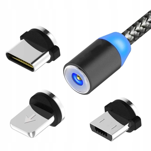 Kabel magnetyczny ładowarka do Apple micro USB C