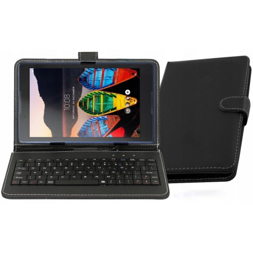 Uniwersalna klawiatura do tabletów 8" z micro USB | czarny