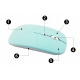 Myszka bezprzewodowa Bluetooth cicha myszka optyczna | turkusowy