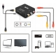 Adapter AV RCA do HDMI konwerter CINCH CVBS 1080P | czarny