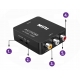 Adapter AV RCA do HDMI konwerter CINCH CVBS 1080P | czarny