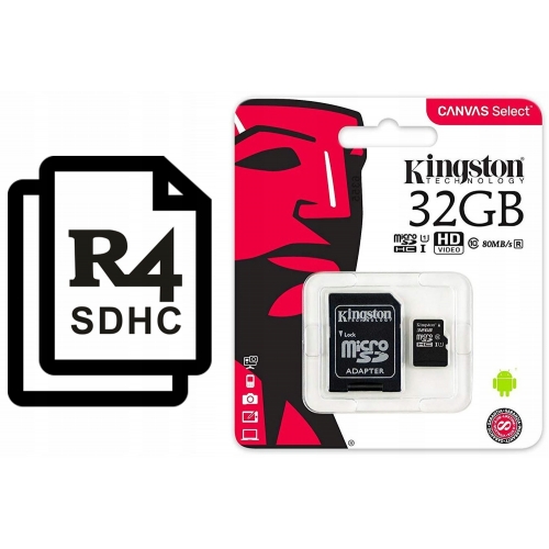 Karta micro SD 32 GB konfiguracja do R4i Dual-Core