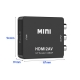 Adapter HDMI do AV RCA konwerter CINCH CVBS 1080P | czarny